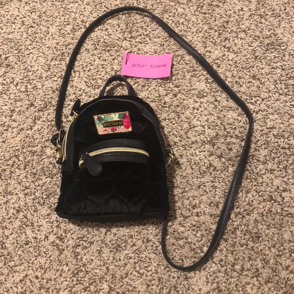 Betsy Johnson Mini Backpack Crossbody
